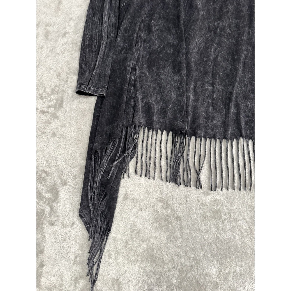 Vocal Cardigan Womens XL Black Dark Fairy Avant Garde Whimsigoth Fringe - Picture 11 of 15